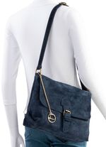 Laurina Tasche mit Magnetverschluss und Zierschleife DUNKELBLAU