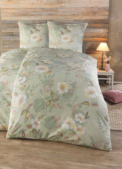 Barchent Bettw&auml;sche-Garnitur von Castell 