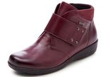 ELENA EDEN, atmungsaktive Damen-Boots, Weite H, mit Reissverschluss BORDEAUX