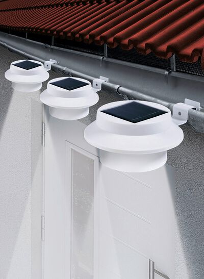Dachrinnen-Lampe, 3er-Set 