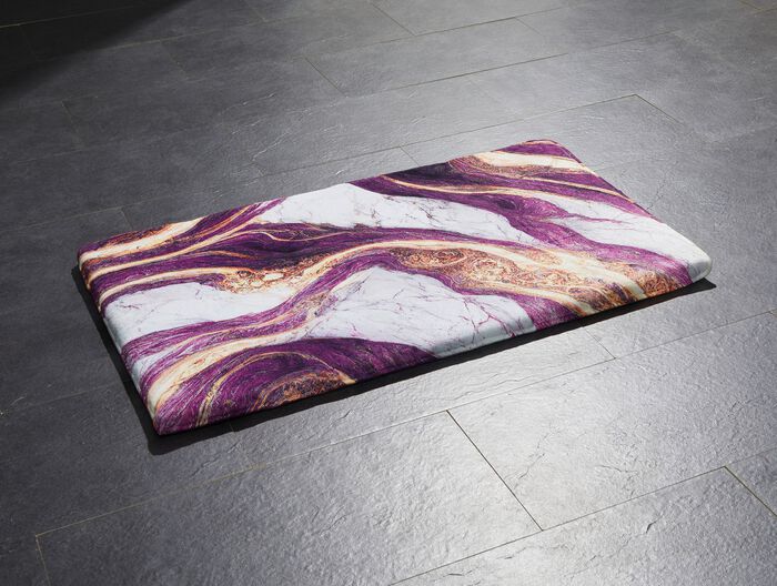 Badgarnitur in barfussweicher Qualit&auml;t AUBERGINE