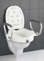 Toilettensitzerh&ouml;her mit Armlehnen 