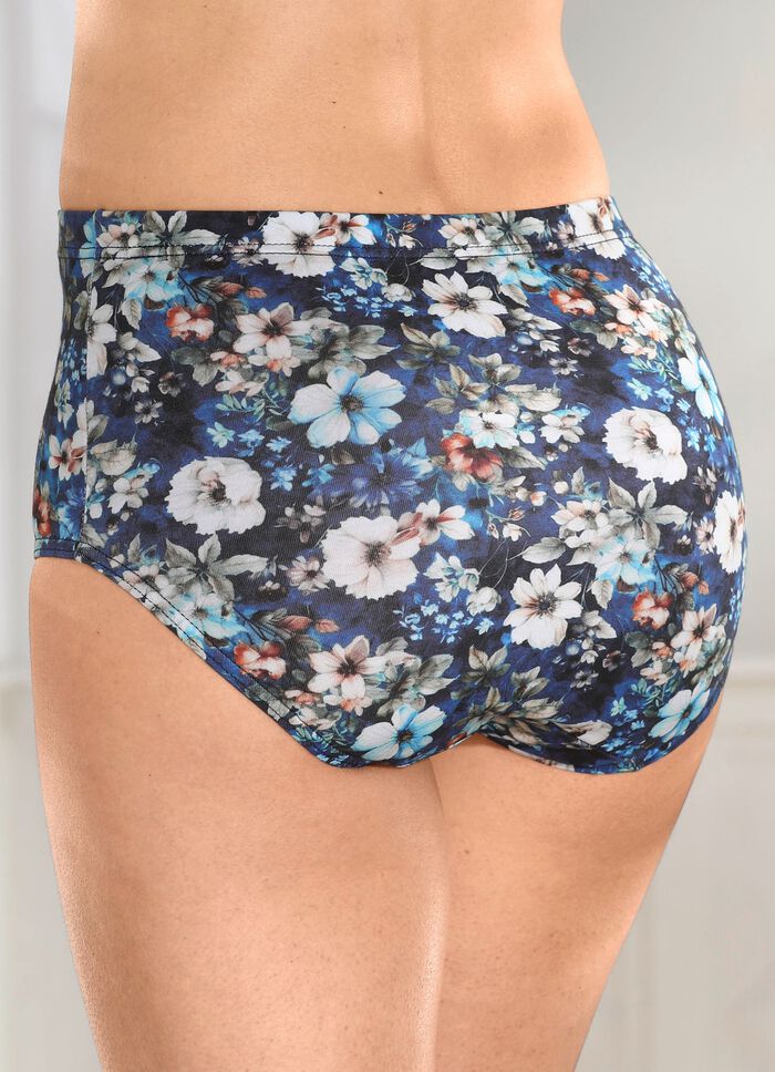 Laurina Dreierpack Slips mit Dehnbund 