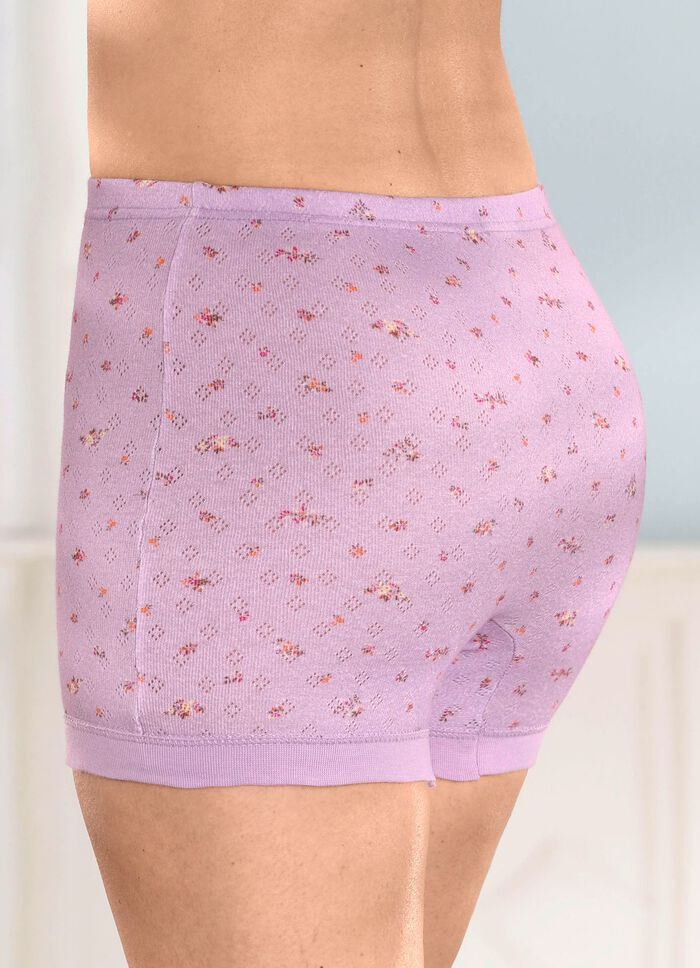 Viererpack Unterhosen mit feinerm Ajour-Dessin 