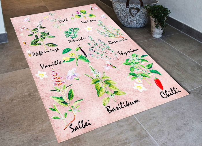 K&uuml;chenl&auml;ufer und -teppich &laquo;Kr&auml;uter&raquo; 