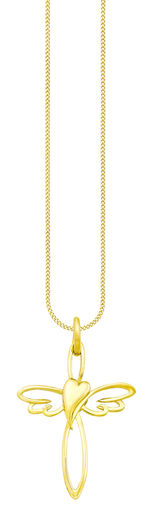 Kreuz mit Herz Anhänger 