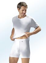 Pfeilring Dreierpack Schlupfjacken aus Feinripp, weiss 