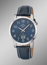 Sch&ouml;ne Herren-Lederarmbanduhr 