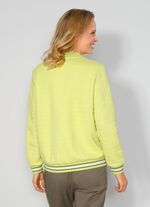 Shirtjacke mit Collegekragen 