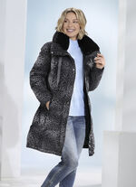 Kurzmantel mit Stretchgürtel 