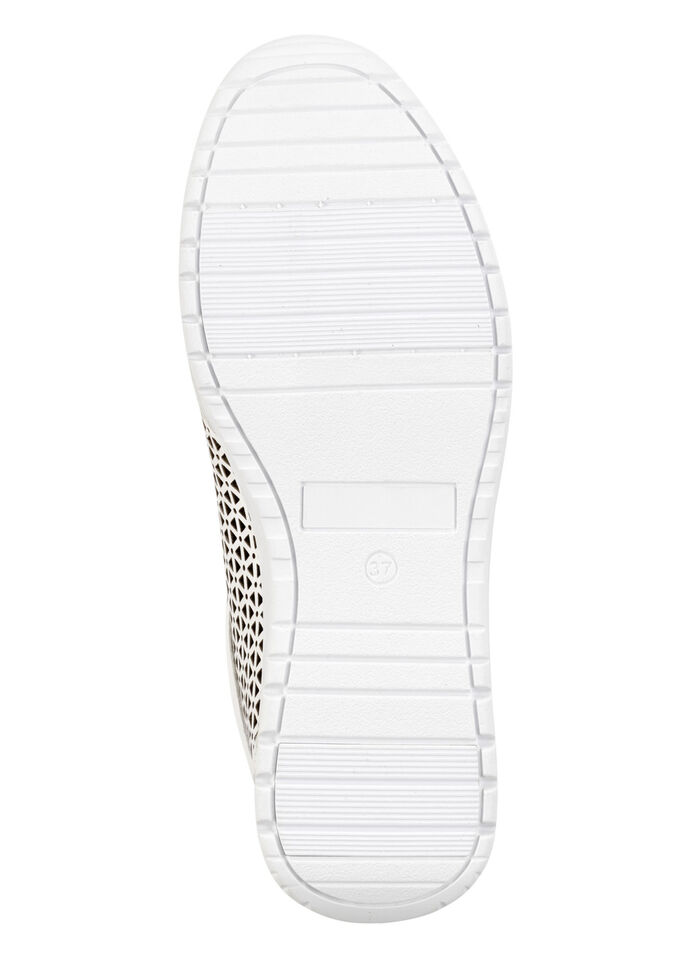 ELENA EDEN, sommerliche Damen-Sneaker, Weite G, mit herausnehmbarem Fussbett NATURWEISS