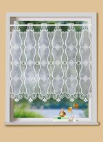 Kleinfenster-Vorhang mit Macram&eacute;-Abschluss 