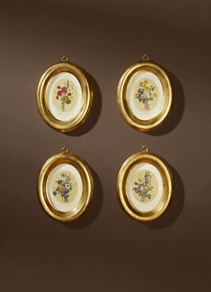 Bilder mit eindrucksvollen Holzrahmen, 4er-Set 