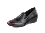 ELENA EDEN, bequeme Damen-Slipper, Weite H, mit herausnehmbarem Fussbett SCHWARZ-CHIANTI-GRAU