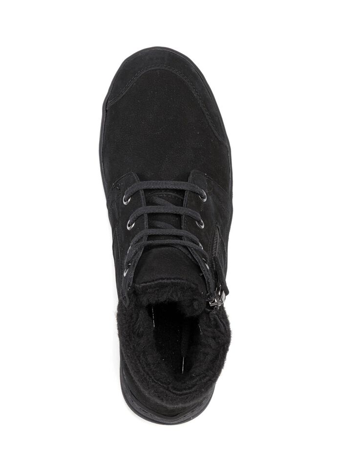 ELENA EDEN, gef&uuml;tterte Damen-Boots, Winterschuhe, Weite H, mit herausnehmbarem Fussbett SCHWARZ