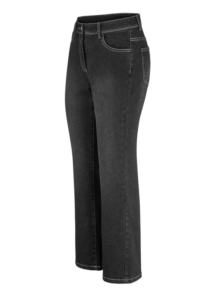 Jeans in Bootcut-Form SCHWARZ