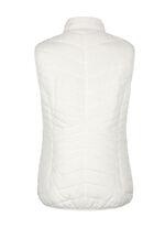 Steppweste mit Kontrastpaspelierung WEISS