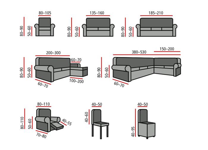 Stretchbezüge CREME