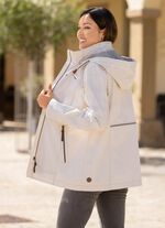 Funktionsjacke mit abnehmbarer Kapuze CREME