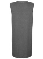 Gilet mit dekorativem Verschluss GRAU MELIERT