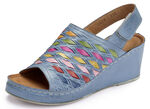 Gemini Sandalette mit raffinierten, bunten Flechtdurchzügen JEANS