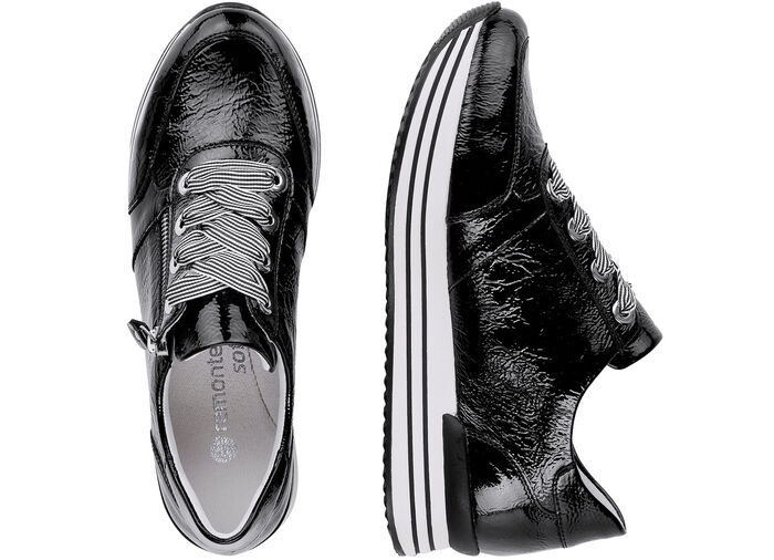 Remonte Sneaker mit effektvoller Schnürung SCHWARZ