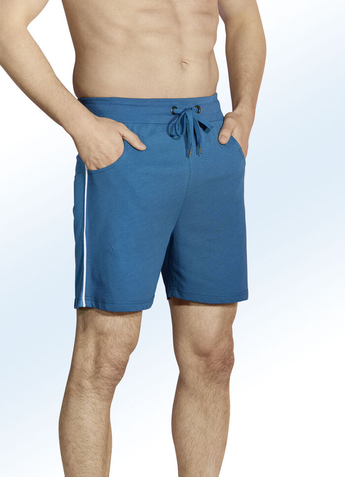 Zweierpack Schlaf- und Freizeitshorts mit Durchzugsband und Schubtaschen 