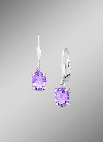 Entz&uuml;ckende Ohrh&auml;nger mit echt Amethyst 