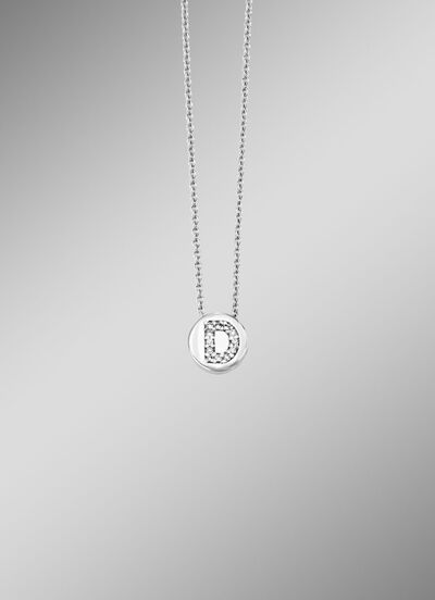 Buchstaben-Anhänger mit Ankerkette 