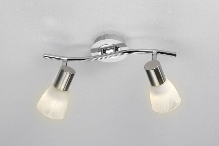 Deckenlampe aus mattem Metall NICKEL