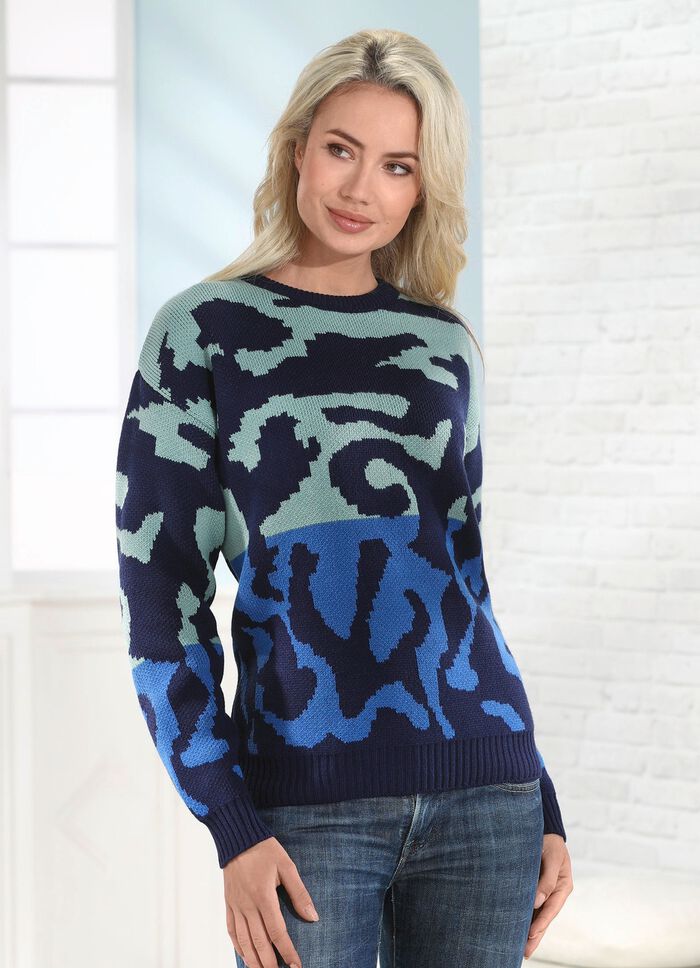 Pullover in Jacquard-Dessin 