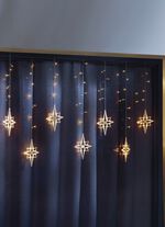 Lichtervorhang Sterne f&uuml;r den Innen- und Aussenbereich 