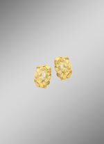 Geflochtene Creolen mit Scharnierschliesse 