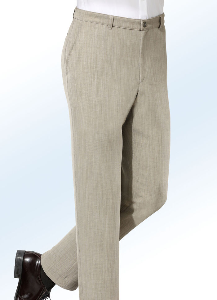 «Klaus-Modelle»-Hose in 3 Farben SAND MELIERT