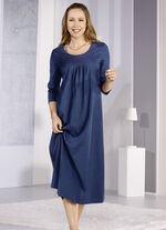 Nachthemd mit Faltenlegung und knöchellang MARINE