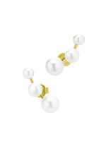 Stilvolle Ohrstecker mit S&uuml;sswasser-Zuchtperlen 