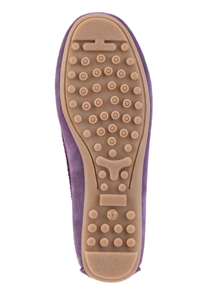 ELENA EDEN Mokassin-Slipper aus geschmeidigem Rind-Veloursleder 