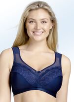 Miss Mary-BH in Weiss, mit Elastikt&uuml;ll am Dekollet&eacute; 