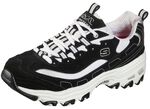 SKECHERS, sportliche Damen-Sneaker, mit herausnehmbarem Fussbett SCHWARZ-WEISS