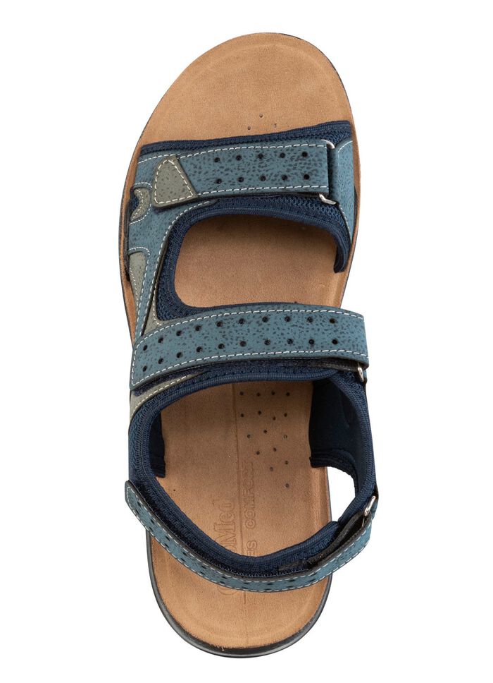 Sandale aus Synthetik und Textil 