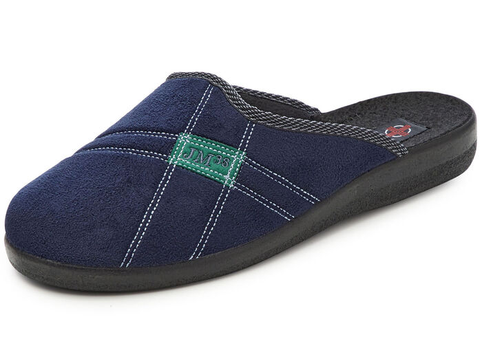 Zweierpack Pantoffeln mit angenehmer Polsterung BLAU+SCHWARZ