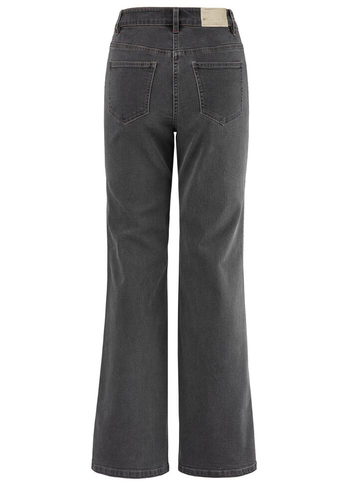 Jeans mit Ziersteppungen im Ethno-Stil 