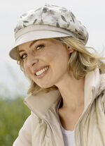 Modische Damen-Ballonmütze mit Elastikeinsatz BEIGE