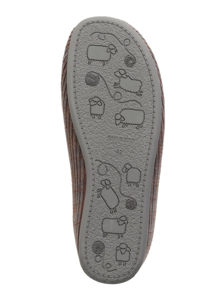 Textil-Pantoffel mit herausnehmbarem Fussbett 