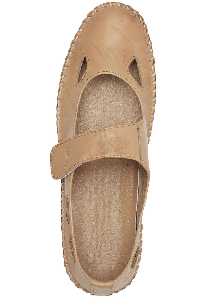 Gemini Mokassin-Slipper mit Lederspange CAMEL