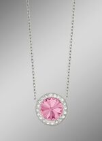 Halskette mit Swarovski&reg;-Kristall in Pink 