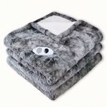 XXL-Heizdecke in Lammfell-Optik 