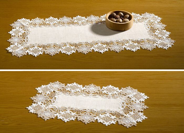 Geschmackvolle Tisch- und Raumdekoration mit  Leinen 