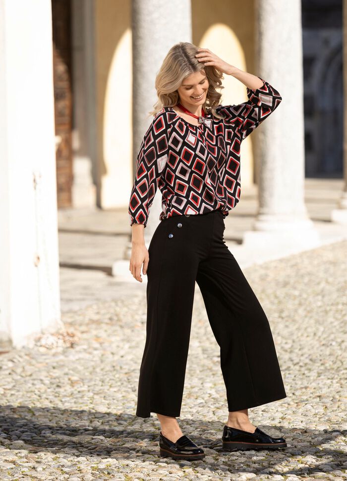 Tunika mit farbbrillantem Druck 