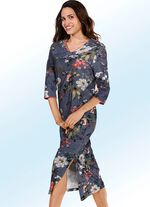 Nachthemd, wadenlang mit 3/4-langen &Auml;rmeln 